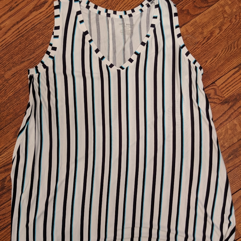 Lane Bryant size 14/16 striped swing tank